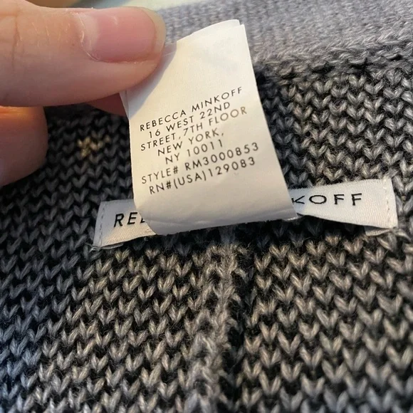 Rebecca Minkoff Colorblock Poncho Ruana - Picture 3 of 6